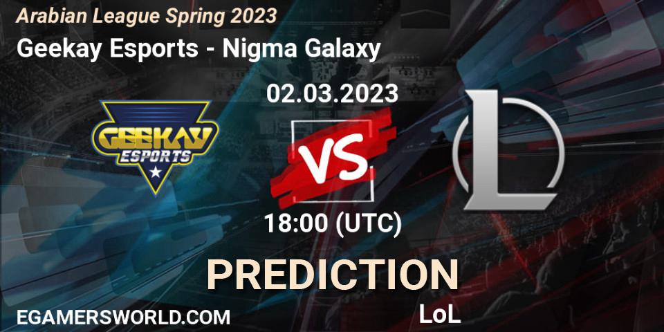 Geekay Esports vs Nigma Galaxy MENA: Betting TIp, Match Prediction. 09.02.23. LoL, Arabian League Spring 2023