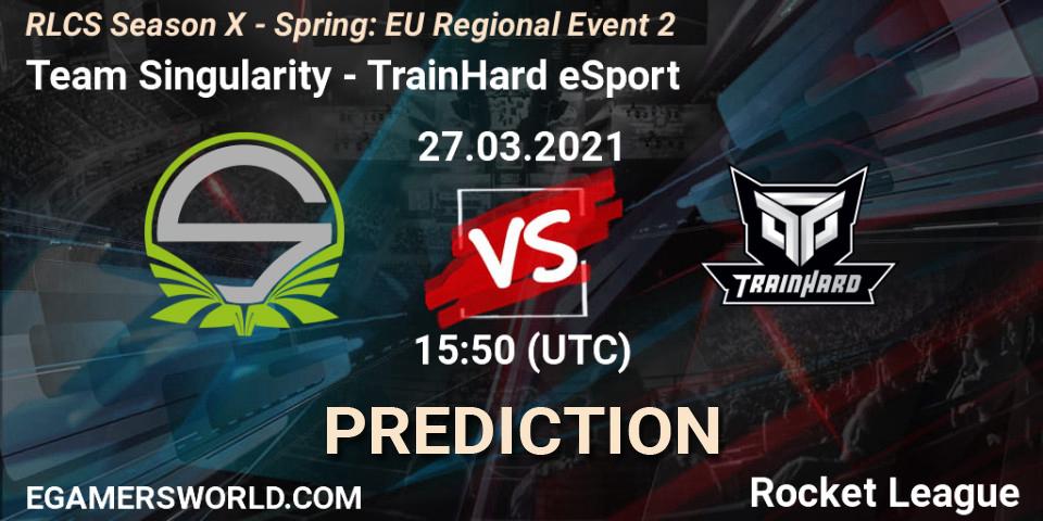 Team Singularity vs TrainHard eSport: Betting TIp, Match Prediction. 27.03.21. Rocket League, RLCS Season X - Spring: EU Regional Event 2