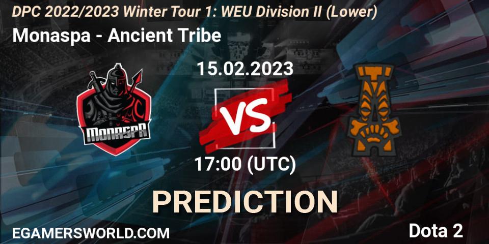 Monaspa vs Ancient Tribe: Betting TIp, Match Prediction. 15.02.23. Dota 2, DPC 2022/2023 Winter Tour 1: WEU Division II (Lower)