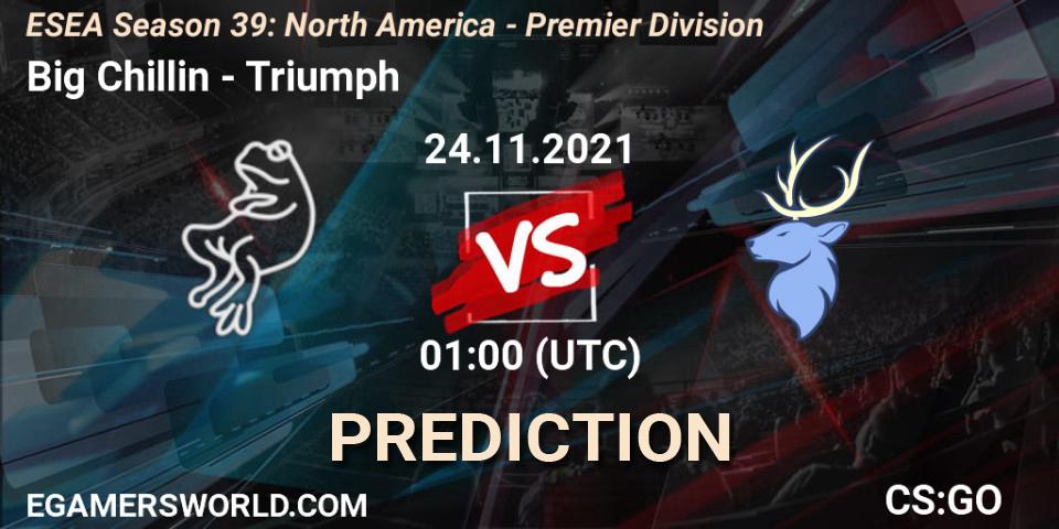 Big Chillin vs Triumph: Betting TIp, Match Prediction. 04.12.21. CS2 (CS:GO), ESEA Season 39: North America - Premier Division