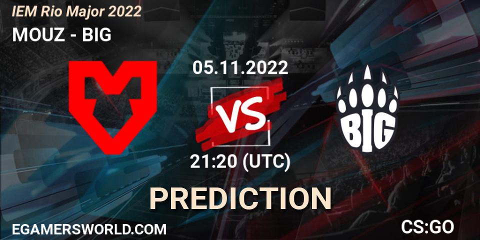 MOUZ vs BIG: Betting TIp, Match Prediction. 05.11.22. CS2 (CS:GO), IEM Rio Major 2022