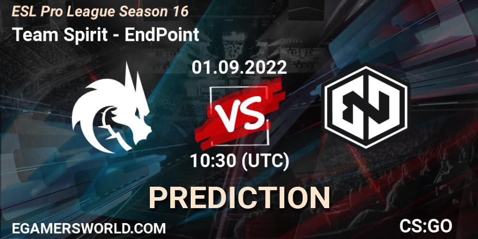 Team Spirit vs EndPoint: Betting TIp, Match Prediction. 01.09.22. CS2 (CS:GO), ESL Pro League Season 16