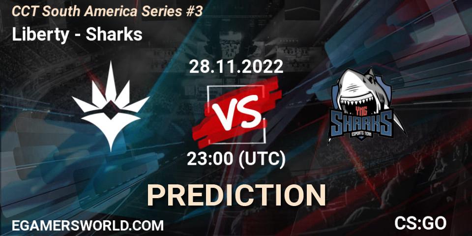 Liberty vs Sharks: Betting TIp, Match Prediction. 29.11.22. CS2 (CS:GO), CCT South America Series #3