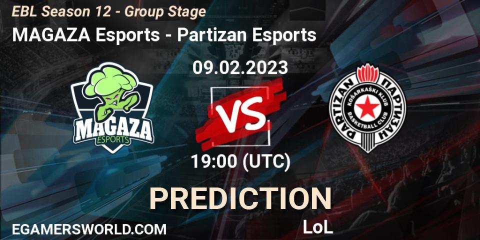 MAGAZA Esports vs Partizan Esports: Betting TIp, Match Prediction. 09.02.23. LoL, EBL Season 12 - Group Stage