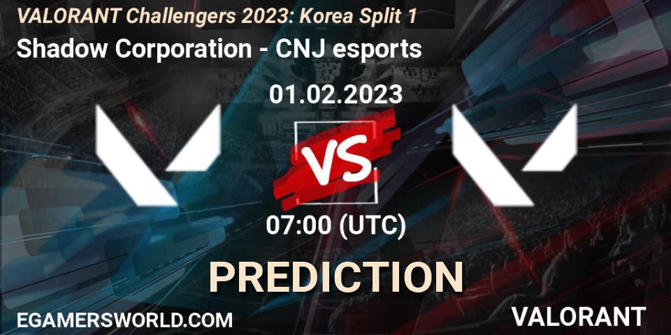 Shadow Corporation vs CNJ Esports: Betting TIp, Match Prediction. 01.02.23. VALORANT, VALORANT Challengers 2023: Korea Split 1
