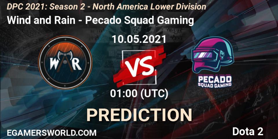 Wind and Rain vs Pecado Squad Gaming: Betting TIp, Match Prediction. 10.05.21. Dota 2, DPC 2021: Season 2 - North America Lower Division