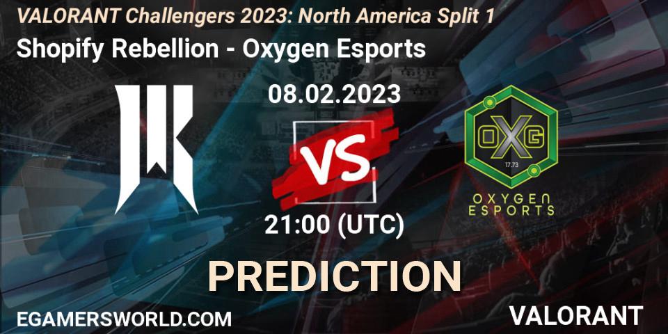 Shopify Rebellion vs Oxygen Esports: Betting TIp, Match Prediction. 08.02.23. VALORANT, VALORANT Challengers 2023: North America Split 1