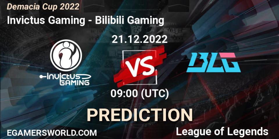 Invictus Gaming vs Bilibili Gaming: Betting TIp, Match Prediction. 21.12.22. LoL, Demacia Cup 2022