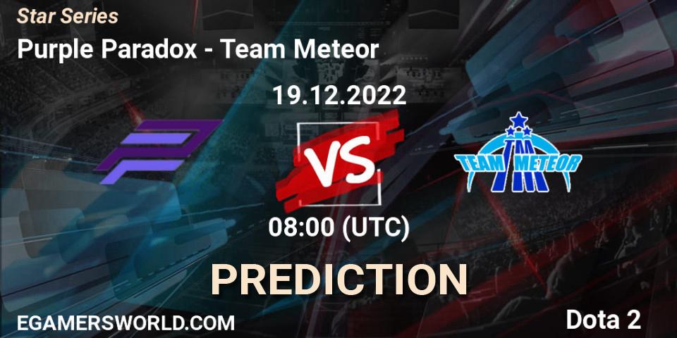Purple Paradox vs Team Meteor: Betting TIp, Match Prediction. 17.12.22. Dota 2, Star Series
