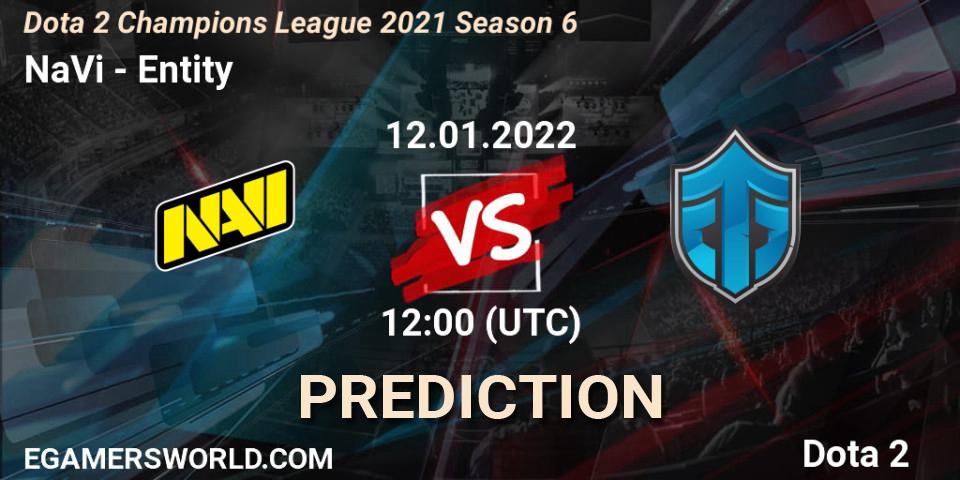 NaVi vs Entity: Betting TIp, Match Prediction. 12.01.22. Dota 2, Dota 2 Champions League 2021 Season 6