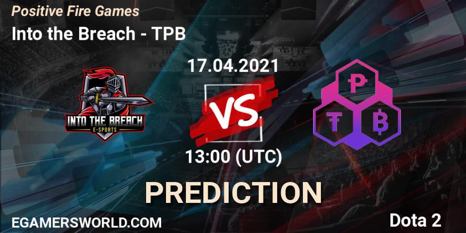 Into the Breach vs TPB: Betting TIp, Match Prediction. 17.04.21. Dota 2, Positive Fire Games