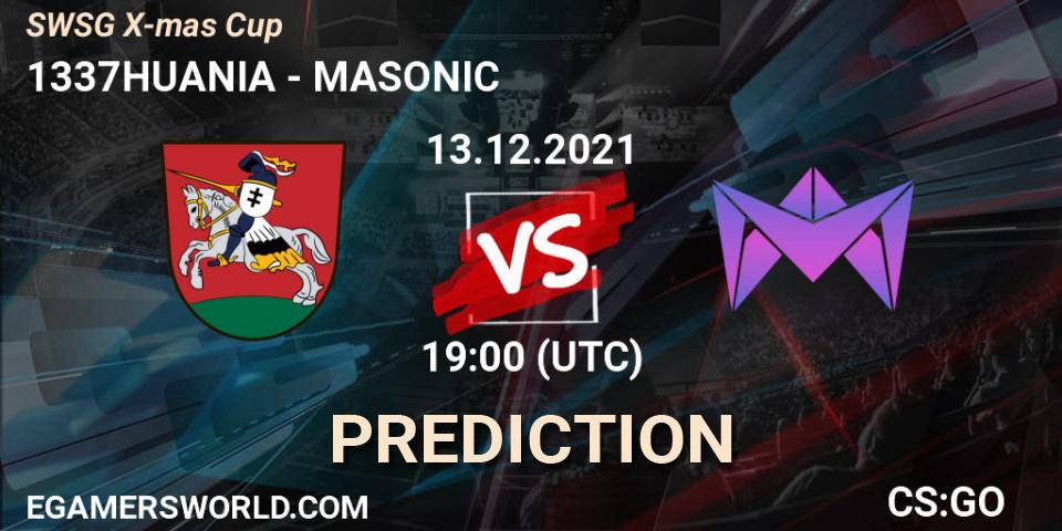 1337HUANIA vs MASONIC: Betting TIp, Match Prediction. 14.12.21. CS2 (CS:GO), SWSG X-mas Cup