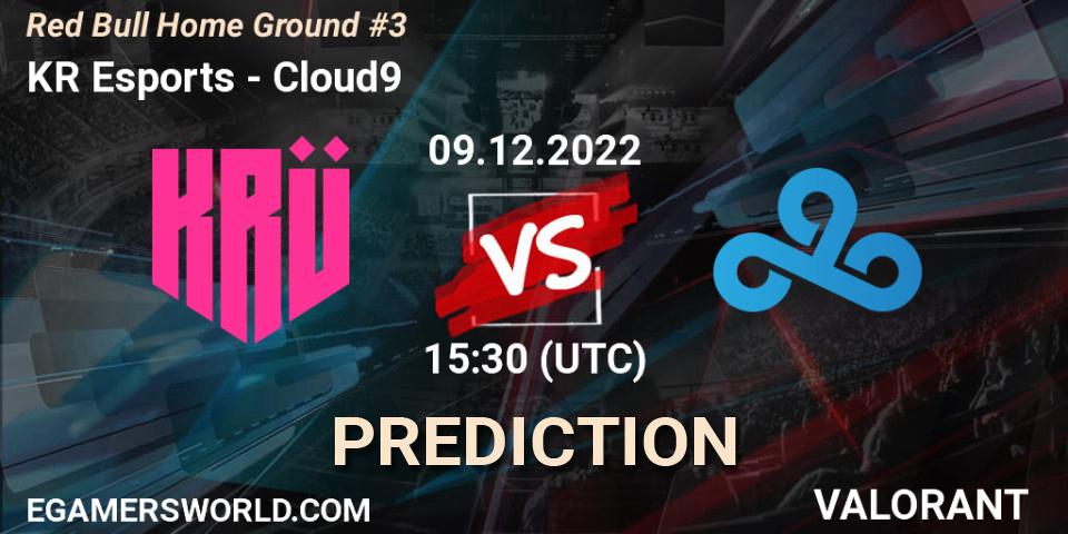 KRÜ Esports vs Cloud9: Betting TIp, Match Prediction. 09.12.22. VALORANT, Red Bull Home Ground #3