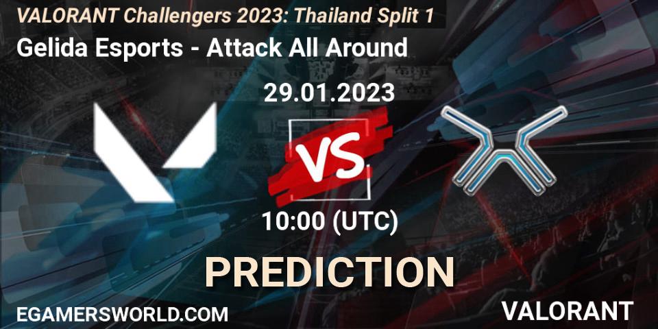 Gelida Esports vs Attack All Around: Betting TIp, Match Prediction. 29.01.23. VALORANT, VALORANT Challengers 2023: Thailand Split 1