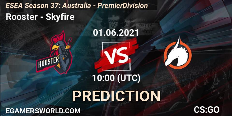 Rooster vs Skyfire: Betting TIp, Match Prediction. 01.06.21. CS2 (CS:GO), ESEA Season 37: Australia - Premier Division