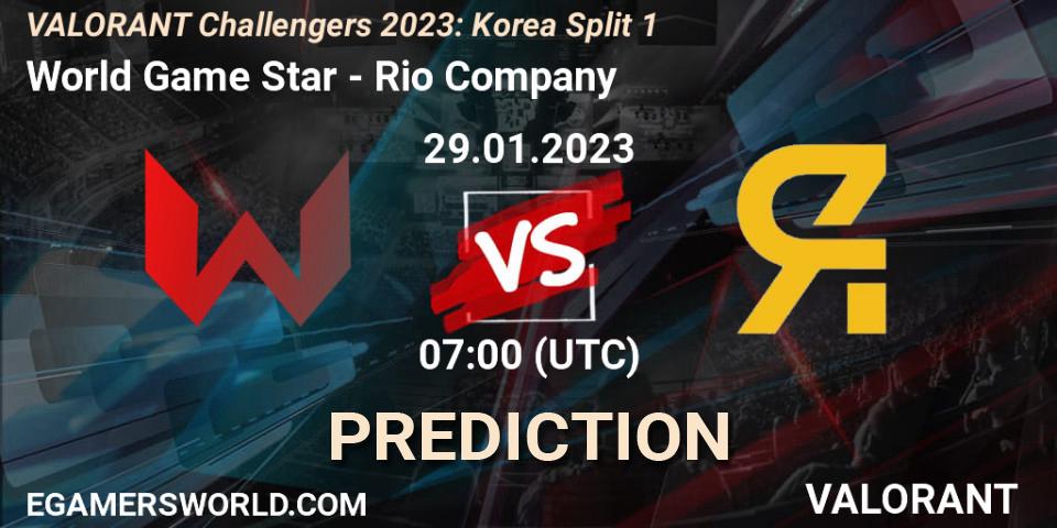 World Game Star vs Rio Company: Betting TIp, Match Prediction. 29.01.23. VALORANT, VALORANT Challengers 2023: Korea Split 1