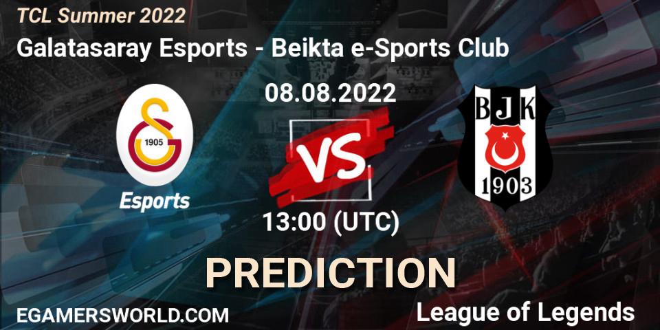 Galatasaray Esports vs Beşiktaş e-Sports Club: Betting TIp, Match Prediction. 07.08.22. LoL, TCL Summer 2022