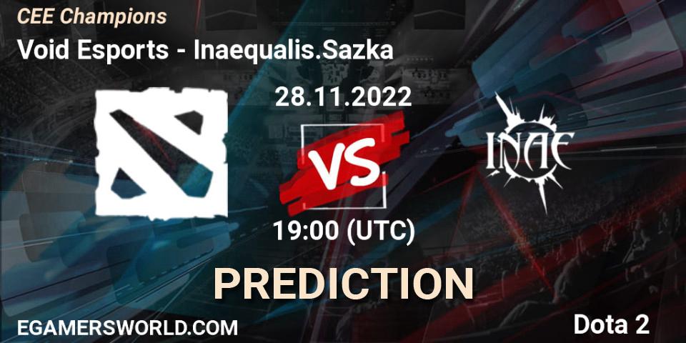 Void Esports vs Inaequalis.Sazka: Betting TIp, Match Prediction. 28.11.22. Dota 2, CEE Champions