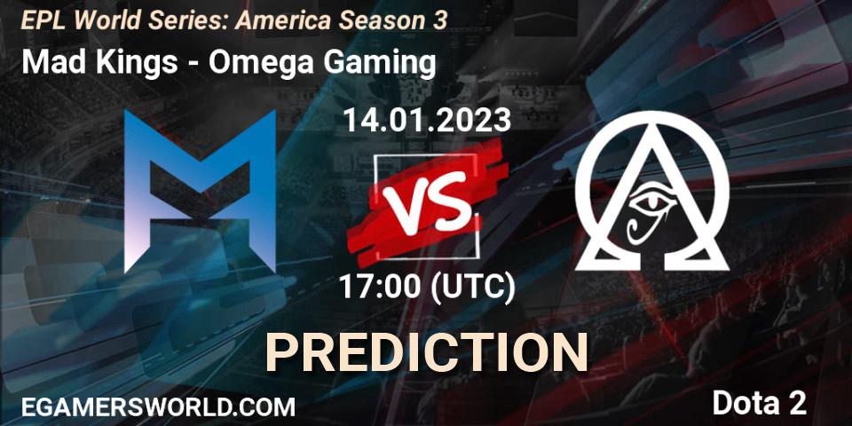 Mad Kings vs Omega Gaming: Betting TIp, Match Prediction. 14.01.23. Dota 2, EPL World Series: America Season 3