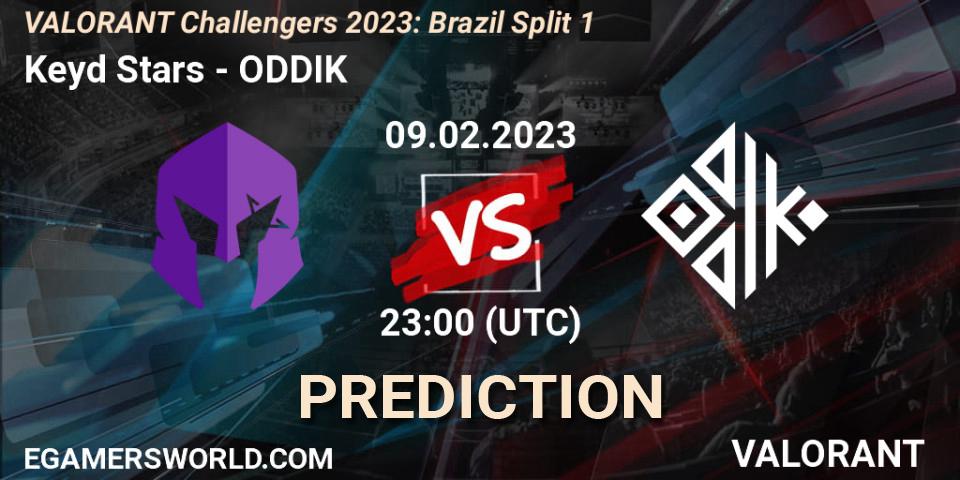 Keyd Stars vs ODDIK: Betting TIp, Match Prediction. 09.02.23. VALORANT, VALORANT Challengers 2023: Brazil Split 1