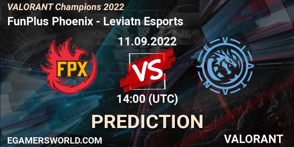 FunPlus Phoenix vs Leviatán Esports: Betting TIp, Match Prediction. 11.09.22. VALORANT, VALORANT Champions 2022