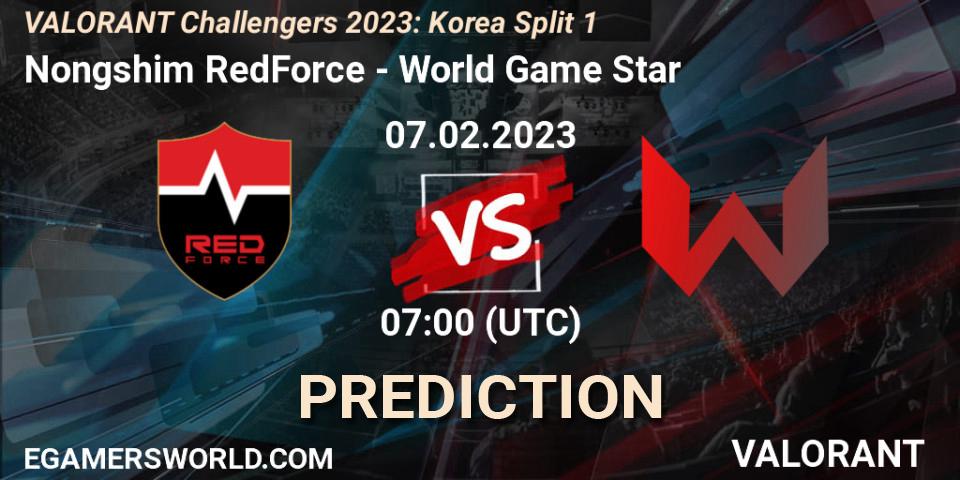 Nongshim RedForce vs World Game Star: Betting TIp, Match Prediction. 07.02.23. VALORANT, VALORANT Challengers 2023: Korea Split 1