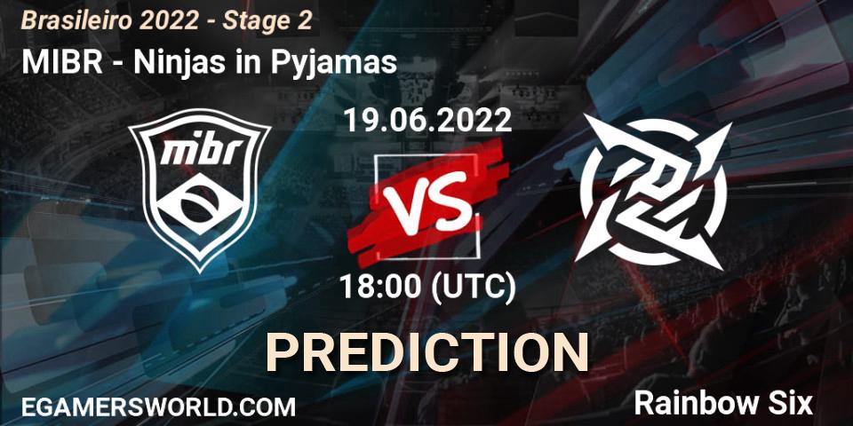 MIBR vs Ninjas in Pyjamas: Betting TIp, Match Prediction. 19.06.22. Rainbow Six, Brasileirão 2022 - Stage 2