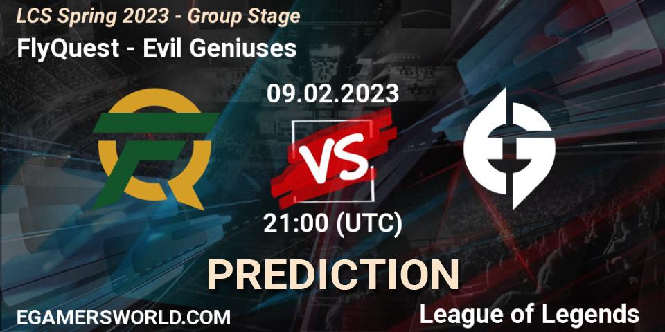 FlyQuest vs Evil Geniuses: Betting TIp, Match Prediction. 09.02.23. LoL, LCS Spring 2023 - Group Stage