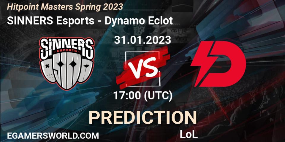 SINNERS Esports vs Dynamo Eclot: Betting TIp, Match Prediction. 31.01.23. LoL, Hitpoint Masters Spring 2023