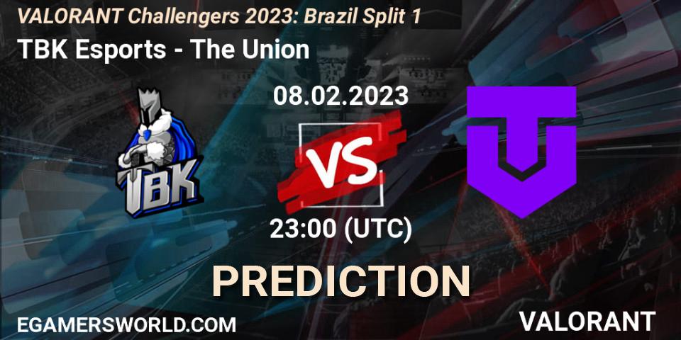 TBK Esports vs The Union: Betting TIp, Match Prediction. 08.02.23. VALORANT, VALORANT Challengers 2023: Brazil Split 1
