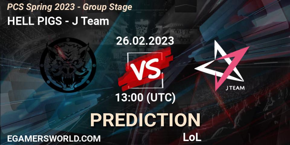 HELL PIGS vs J Team: Betting TIp, Match Prediction. 10.02.23. LoL, PCS Spring 2023 - Group Stage