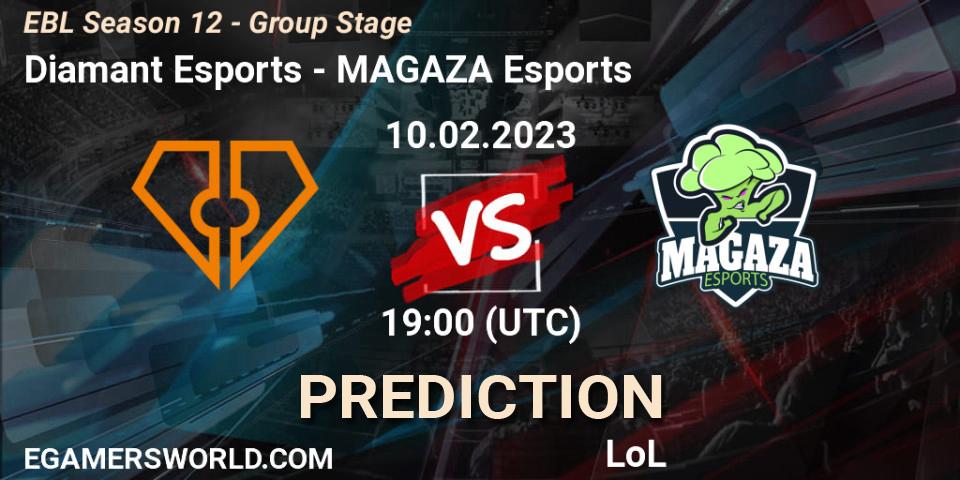 Diamant Esports vs MAGAZA Esports: Betting TIp, Match Prediction. 10.02.23. LoL, EBL Season 12 - Group Stage