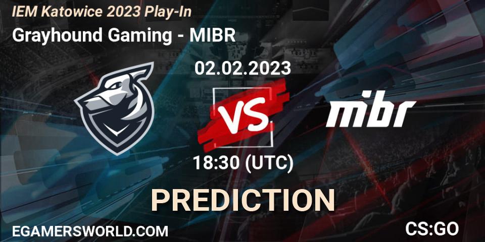 Grayhound Gaming vs MIBR: Betting TIp, Match Prediction. 02.02.23. CS2 (CS:GO), IEM Katowice 2023 Play-In
