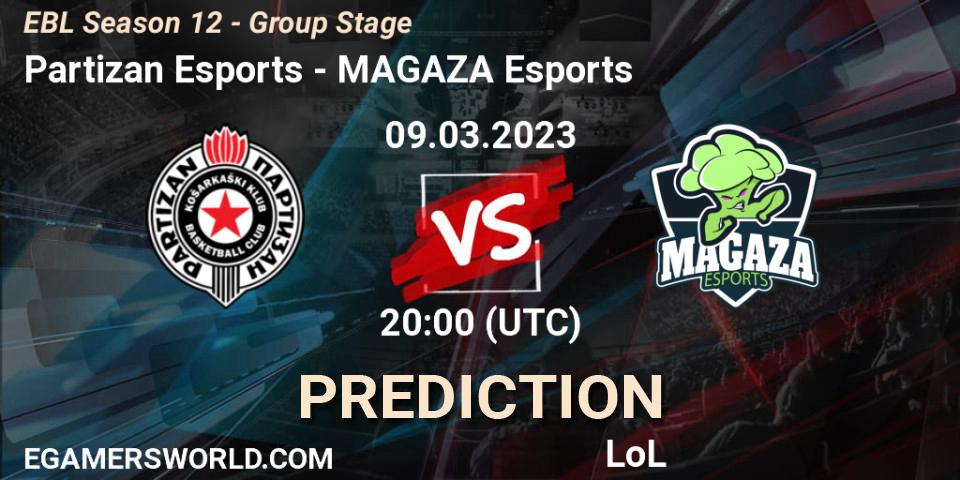 Partizan Esports vs MAGAZA Esports: Betting TIp, Match Prediction. 09.03.23. LoL, EBL Season 12 - Group Stage