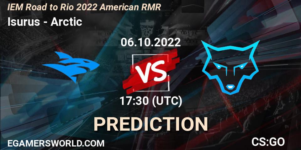 Isurus vs Arctic: Betting TIp, Match Prediction. 06.10.22. CS2 (CS:GO), IEM Road to Rio 2022 American RMR