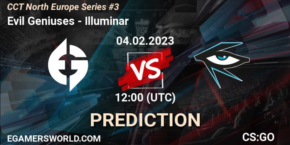 Evil Geniuses vs Illuminar: Betting TIp, Match Prediction. 04.02.23. CS2 (CS:GO), CCT North Europe Series #3