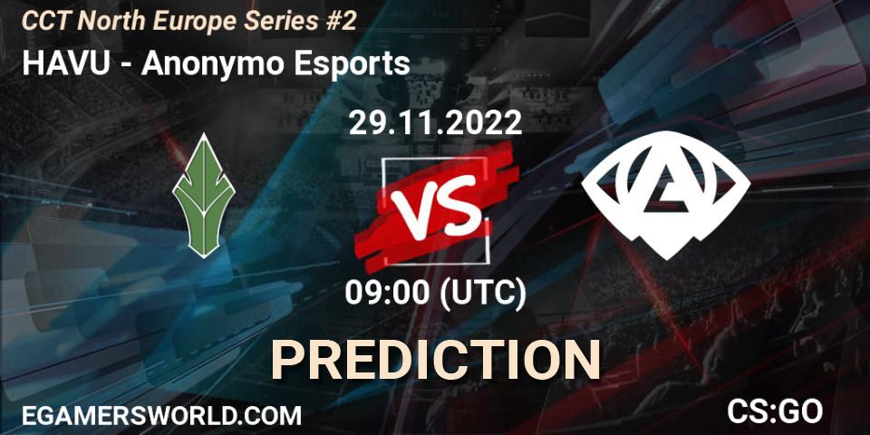 HAVU vs Anonymo Esports: Betting TIp, Match Prediction. 29.11.22. CS2 (CS:GO), CCT North Europe Series #2