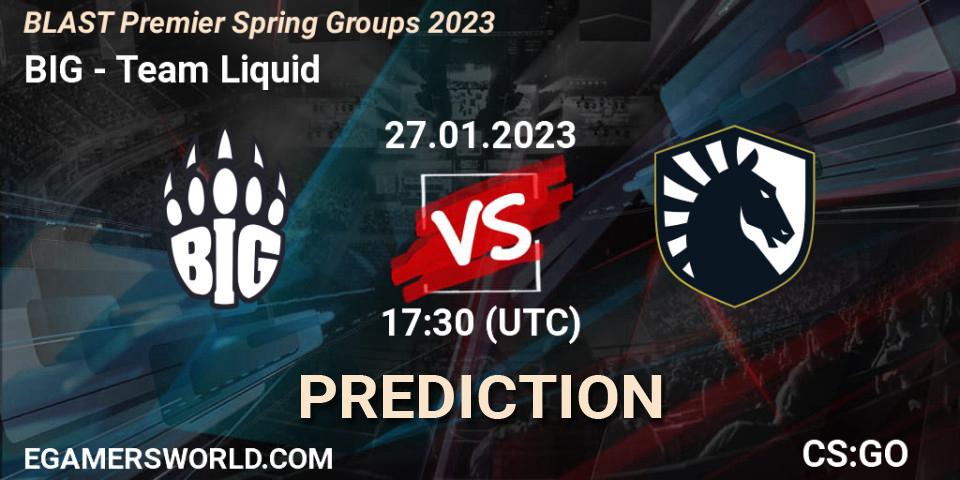 BIG vs Team Liquid: Betting TIp, Match Prediction. 27.01.23. CS2 (CS:GO), BLAST Premier Spring Groups 2023