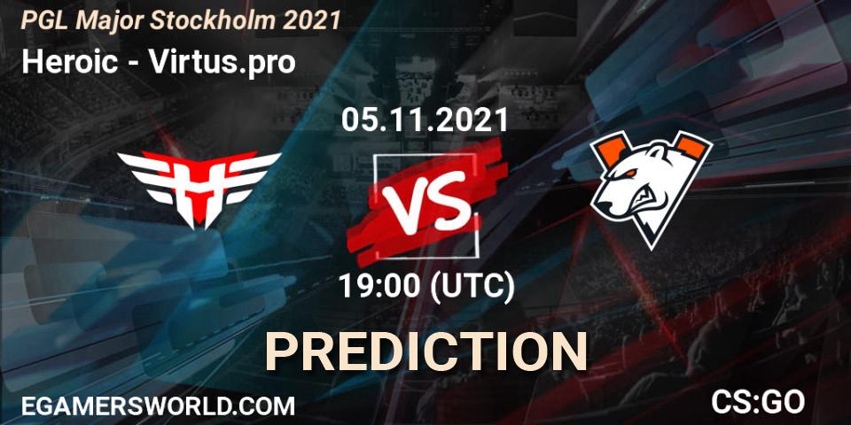 Heroic vs Virtus.pro: Betting TIp, Match Prediction. 04.11.21. CS2 (CS:GO), PGL Major Stockholm 2021