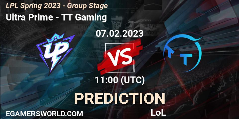 Ultra Prime vs TT Gaming: Betting TIp, Match Prediction. 07.02.23. LoL, LPL Spring 2023 - Group Stage