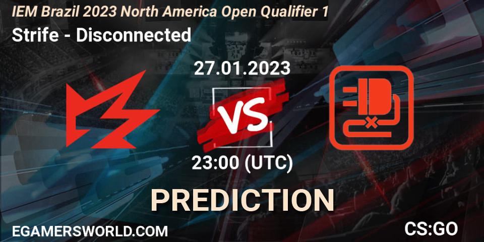 Strife vs Disconnected: Betting TIp, Match Prediction. 27.01.23. CS2 (CS:GO), IEM Brazil Rio 2023 North America Open Qualifier 1