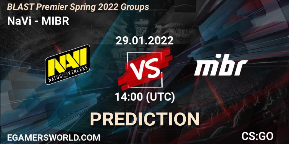 NaVi vs MIBR: Betting TIp, Match Prediction. 29.01.22. CS2 (CS:GO), BLAST Premier Spring Groups 2022