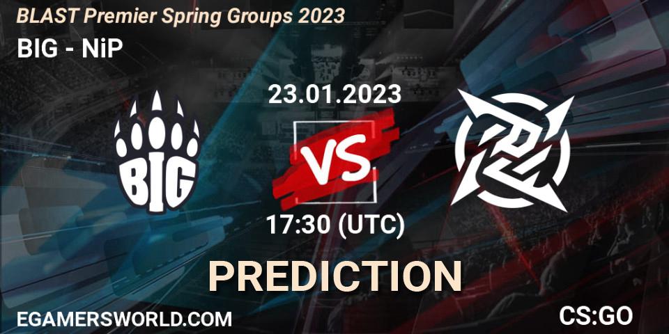 BIG vs NiP: Betting TIp, Match Prediction. 23.01.23. CS2 (CS:GO), BLAST Premier Spring Groups 2023