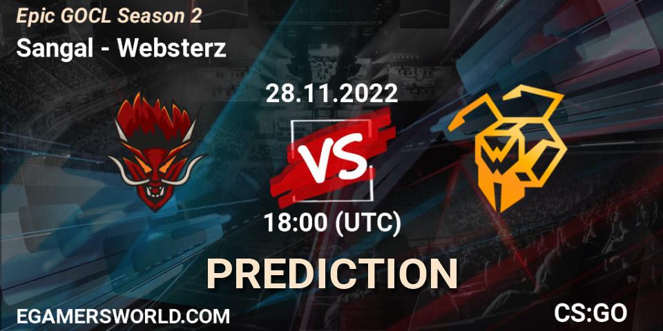 Sangal vs Websterz: Betting TIp, Match Prediction. 29.11.22. CS2 (CS:GO), Epic GOCL Season 2