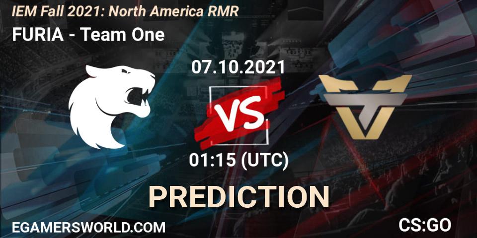 FURIA vs Team One: Betting TIp, Match Prediction. 07.10.21. CS2 (CS:GO), IEM Fall 2021: North America RMR