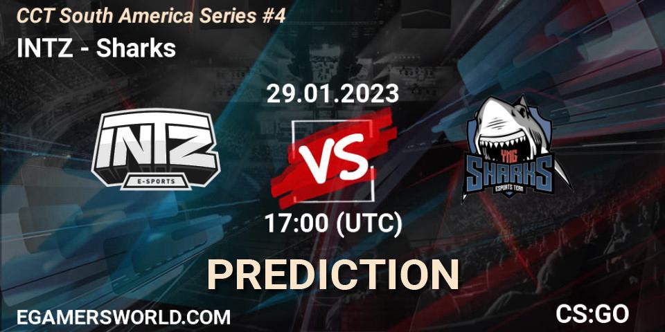 INTZ vs Sharks: Betting TIp, Match Prediction. 29.01.23. CS2 (CS:GO), CCT South America Series #4