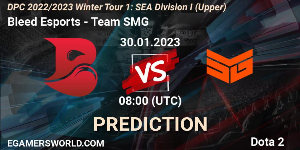 Bleed Esports vs Team SMG: Betting TIp, Match Prediction. 30.01.23. Dota 2, DPC 2022/2023 Winter Tour 1: SEA Division I (Upper)