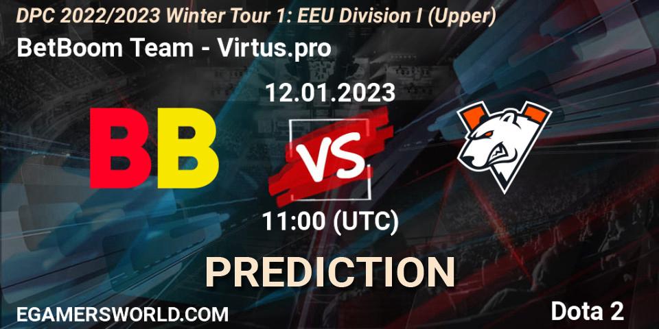 BetBoom Team vs Virtus.pro: Betting TIp, Match Prediction. 12.01.23. Dota 2, DPC 2022/2023 Winter Tour 1: EEU Division I (Upper)