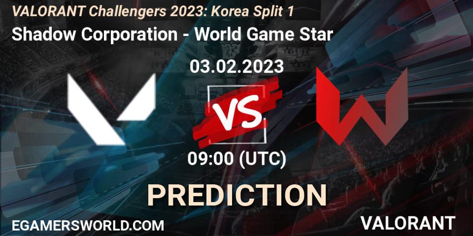 Shadow Corporation vs World Game Star: Betting TIp, Match Prediction. 03.02.23. VALORANT, VALORANT Challengers 2023: Korea Split 1