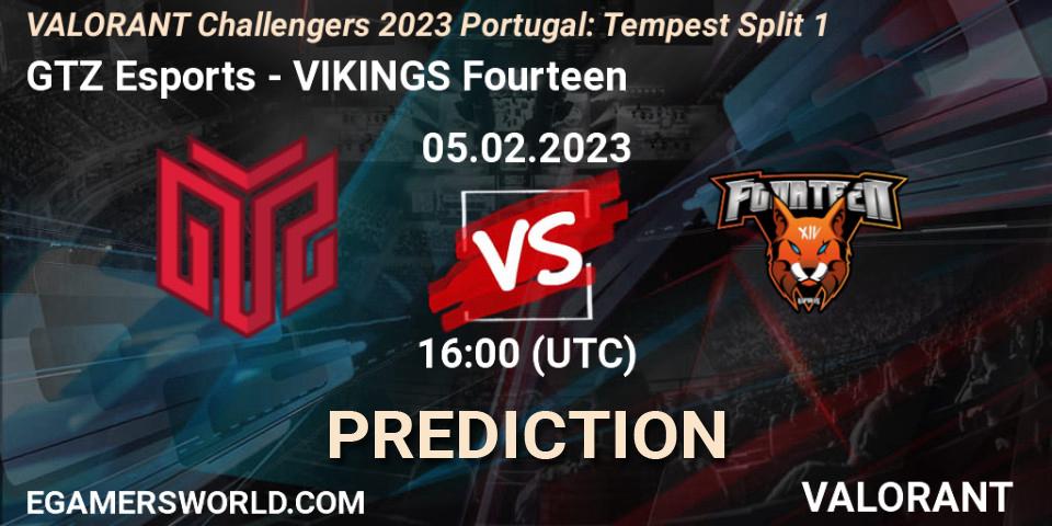 GTZ Esports vs VIKINGS Fourteen: Betting TIp, Match Prediction. 05.02.23. VALORANT, VALORANT Challengers 2023 Portugal: Tempest Split 1